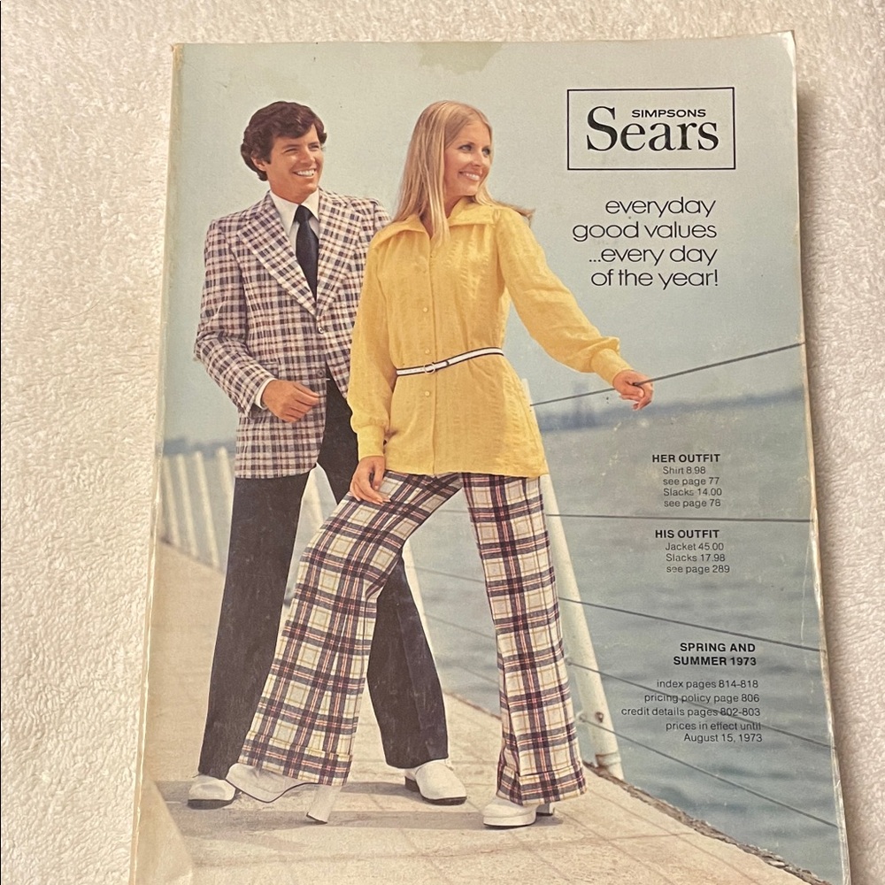 Retro/Vintage Sears Spring and Summer Fashion Catalogue 1973